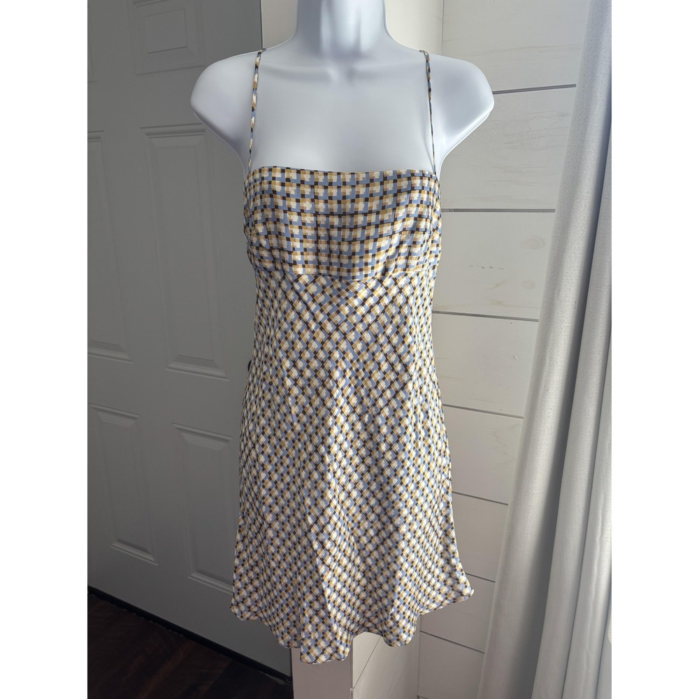 Bec+Bridge‎ Dress Womens Size 2 Silk Mini Slip Geometric Print Cocktail Party